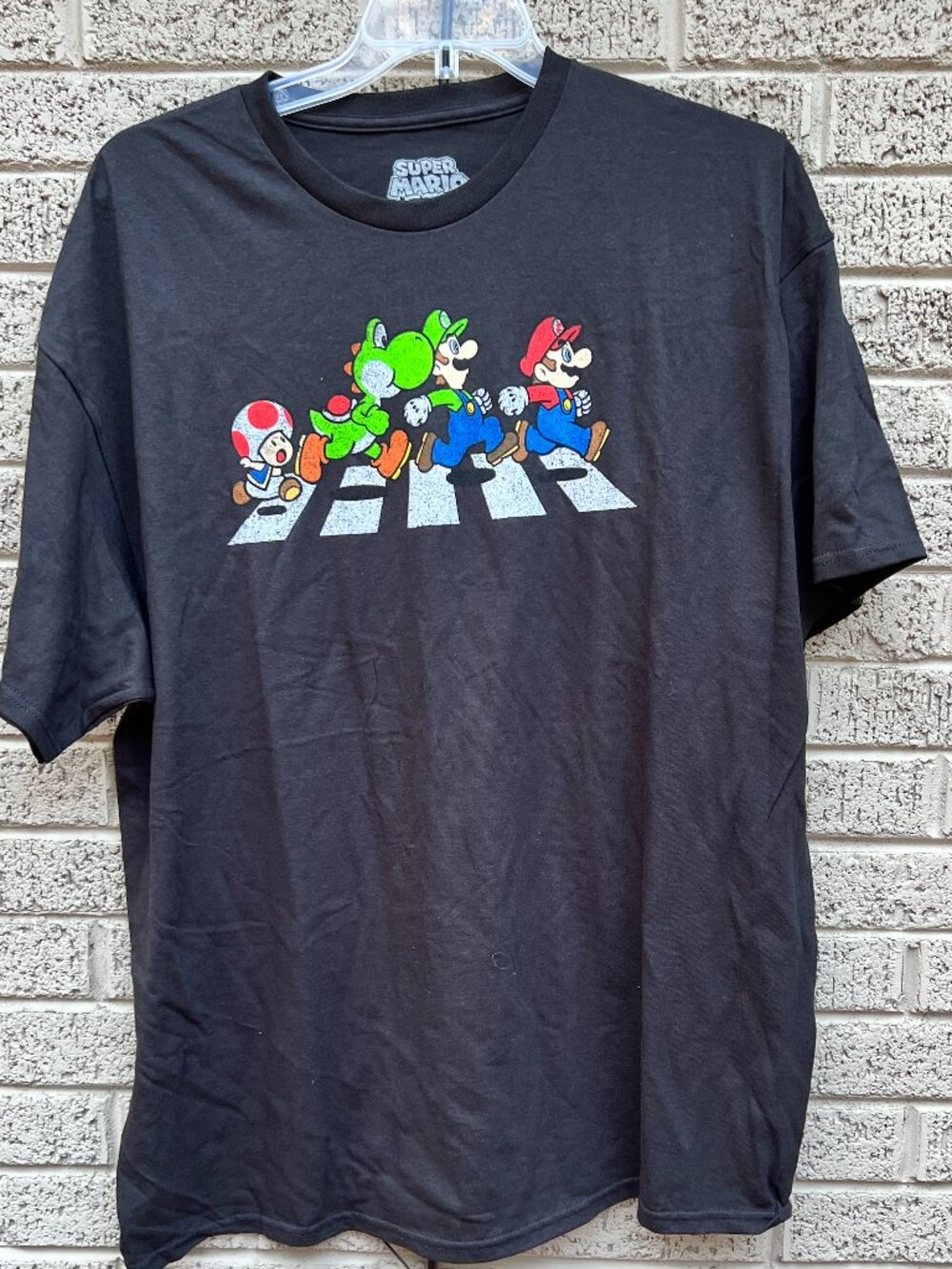 Super Mario Abbey Road Parody Tee NWT